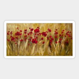 Poppies Field Sticker